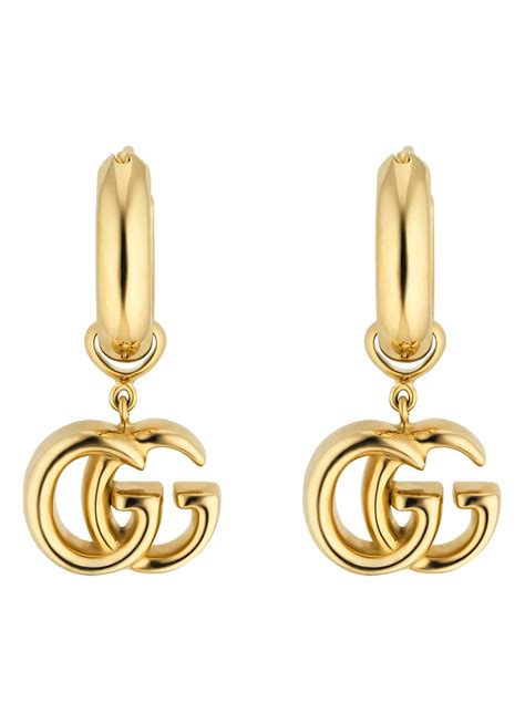 Boucles d'oreilles Gucci en or jaune .